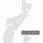 Nova Scotia without names map
