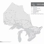 Ontario without the names map