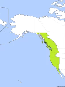 Pacific Standard Time Zone (PST) Map