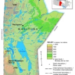 Manitoba Relief Map