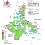 Nunavut Relief Map