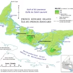 Prince Edward Island Relief Map