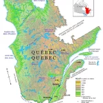 Quebec Relief Map