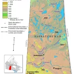 Saskatchewan Relief Map
