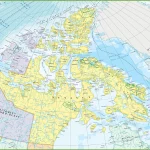 This map shows Nunavut's cities, towns, rivers, lakes, Trans-Canada highways, major highways, secondary roads, winter roads, railways, and national parks.