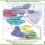 The Northwest Territories' official languages map highlights the diverse linguistic landscape of the region.