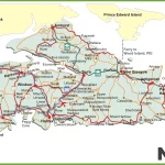 This map shows cities, towns, highways, main roads, secondary roads, national parks, and provincial parks in Nova Scotia.