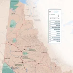This map shows highways in the Yukon.
