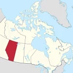 Alberta location map