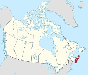 Location map of Nova Scotia