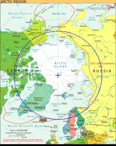 Map of the Arctic Region